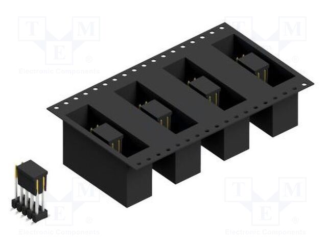Connector: pin strips; pin header; male; PIN: 10; 2.54mm; SMT; 2x5