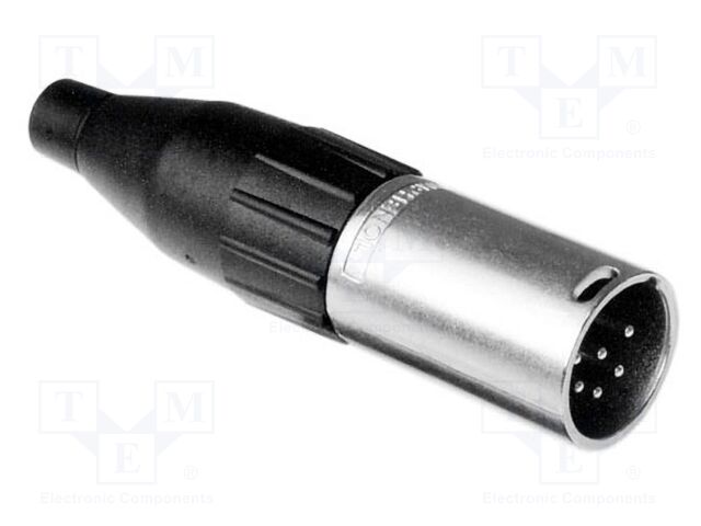 Connector: XLR; plug; male; straight; Plating: silver plated; IP40