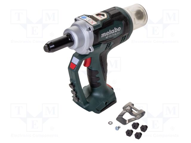Riveting press; for aluminium and steel snap rivets