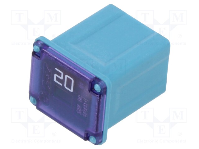 Fuse: fuse; 20A; 58VDC; automotive; 12x14.1x15.9mm