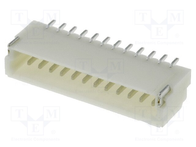 Socket; wire-board; male; 1mm; PIN: 12; SMT; 50V; 1A; tinned; 20mΩ