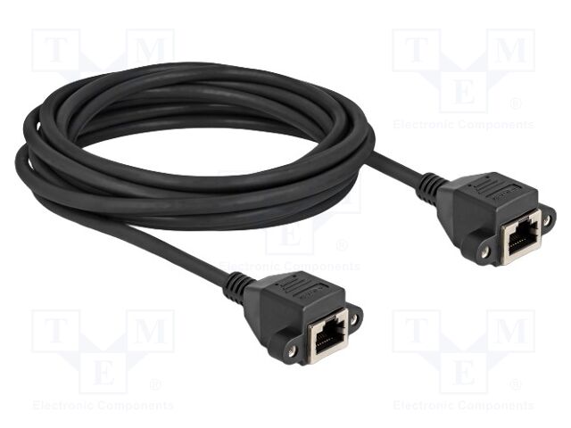 Extender Ethernet; S/FTP; RJ50 socket,both sides; 5m; PVC; black