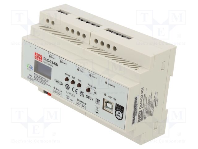 KNX/DALI gateway; DIN; -25÷45°C; Communication: KNX