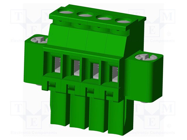 Connector: pluggable terminal block; plug; female; angled 90°