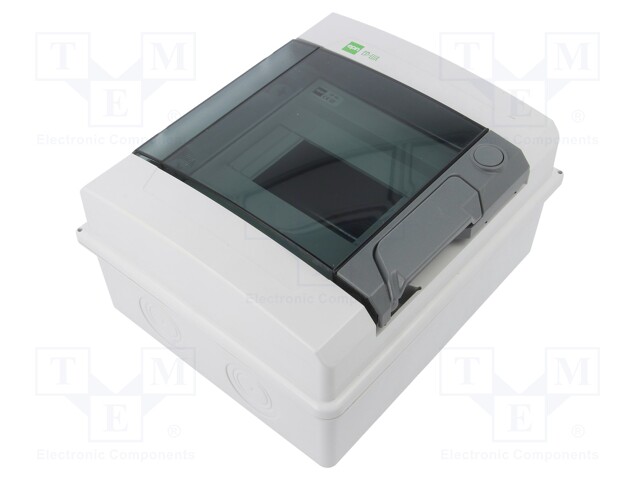 Enclosure: for modular components; IP65; light grey; No.of mod: 6