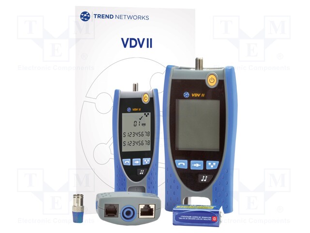 Tester: LAN wiring; LCD 2,7"; Measured cable l: max.600m; VDV II