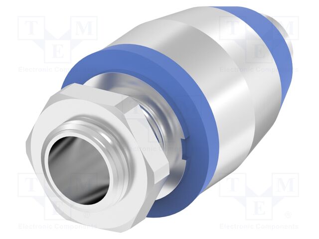 Straight terminal connector; IP65; stainless steel; Entrelec