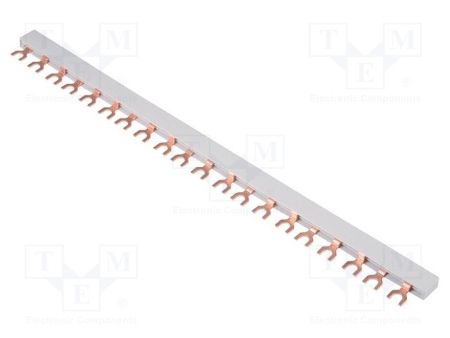 Busbar; 10mm2; Poles: 3; Urated: 240/415V; Usurge rated: 4kV; fork