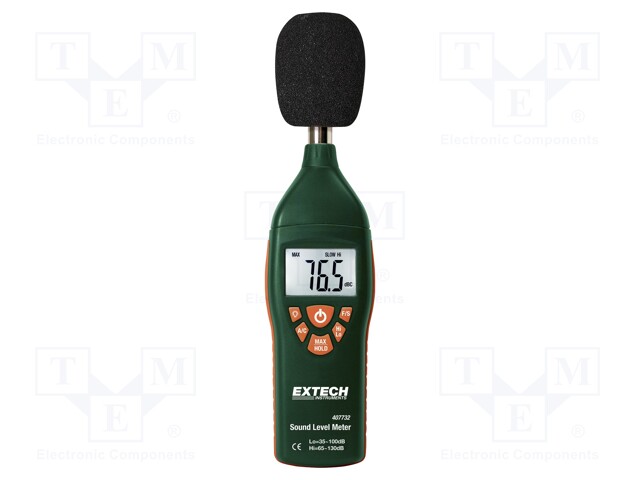 Meter: sound level; LCD (2000); Sound level: 35÷130dB; 230g