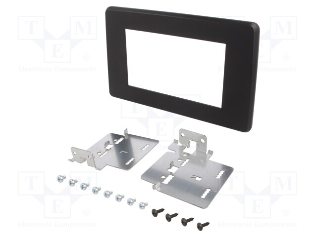 Radio mounting frame; Renault; 2 DIN; black