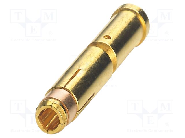 Contact; female; CuZn; gold-plated; crimped