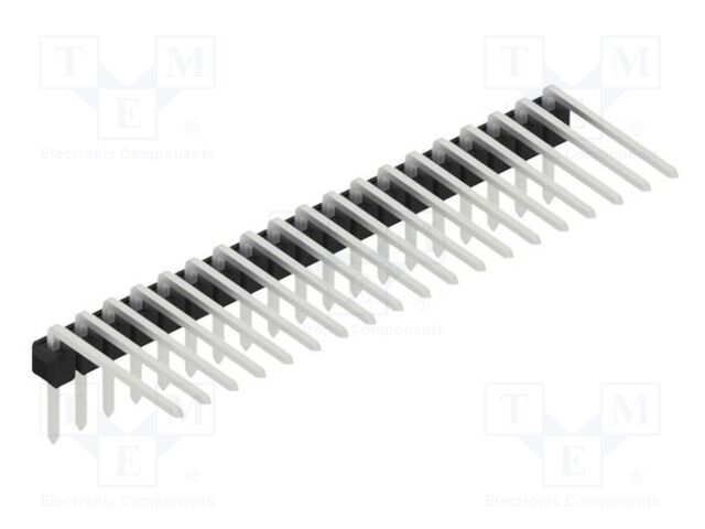 Connector: pin strips; pin header; male; PIN: 19; 2.54mm; THT; 1x19