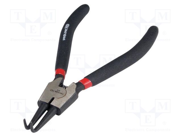 Pliers; for circlip; external; Pliers len: 180mm; angular; HD