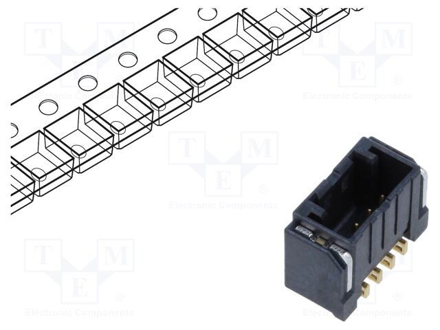 Connector: wire-board; DF51K; horizontal; male; on PCBs; socket
