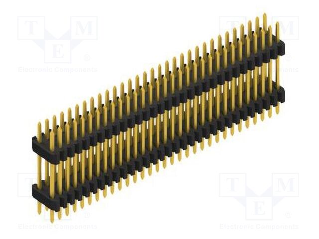 Connector: pin strips; pin header; male; PIN: 62; 1.27mm; THT; 2x31
