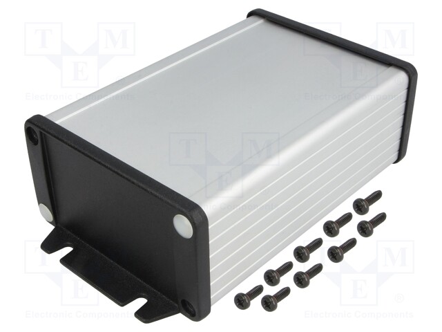 Enclosure: with panel; with fixing lugs; 1457; X: 84mm; Y: 120mm