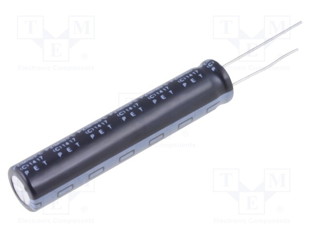 Capacitor: electrolytic; THT; 47uF; 400VDC; Ø10x50mm; ±20%; 2000h