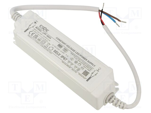 Power supply: switching; LED; 60W; 24VDC; 2.5A; 220÷240VAC; IP67