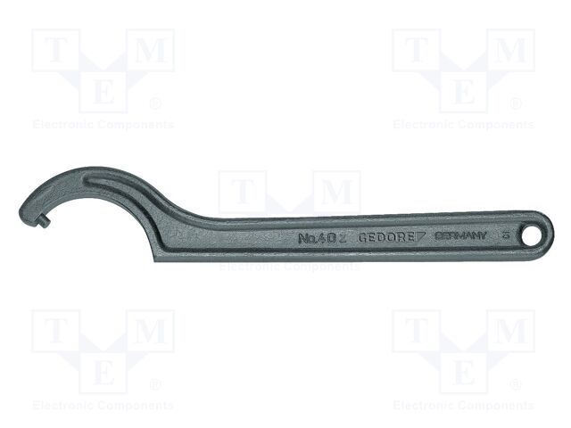 Wrench; hook; Chrom-vanadium steel; 242mm; Plating: phosphated