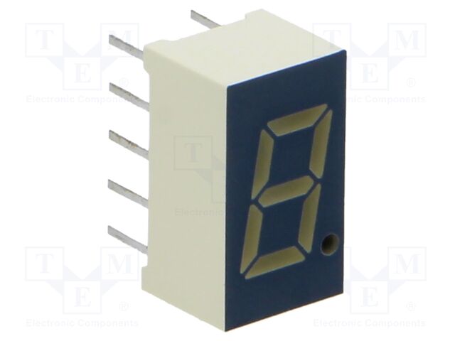 Display: LED; 7-segment; 56.9mm; 2.3"; No.char: 1; red; cathode