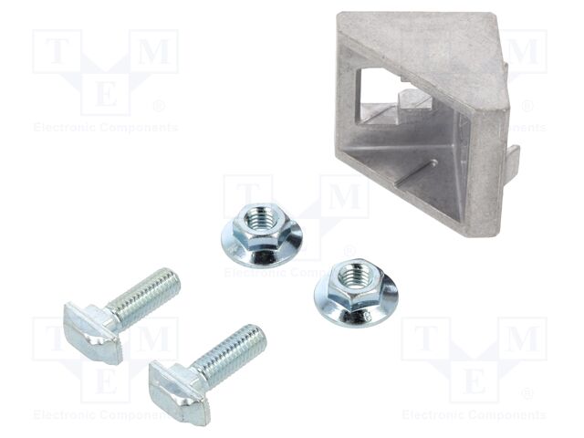 Angle bracket; for profiles