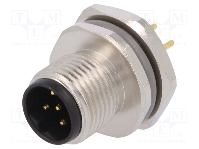 Socket; M12; PIN: 5; male; B code-Profibus; THT; IP67; straight; 60V