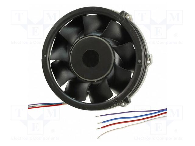 Fan: DC; axial; Ø172x51mm; 1.05km3/h; 77dBA; ball bearing; 6500rpm