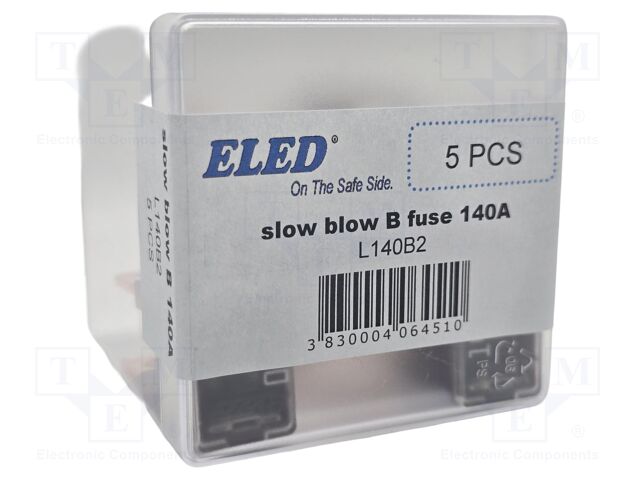 Fuse: fuse; 140A; 32VDC; automotive; 22.2mm; 22.2x15.2x45mm