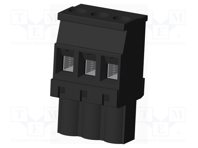 Connector: pluggable terminal block; plug; female; angled 90°