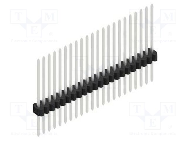 Connector: pin strips; pin header; male; PIN: 22; 1.27mm; THT; 1x22