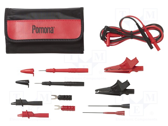 Test acces: kit; black,red