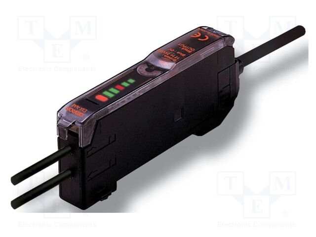 Sensor: optical fiber amplifier; PNP; Connection: lead 2m; E3X