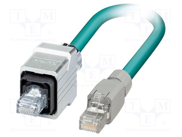 Patch cord; S/UTP; Cat 5; RJ45 plug,both sides; stranded; Cu; 2m