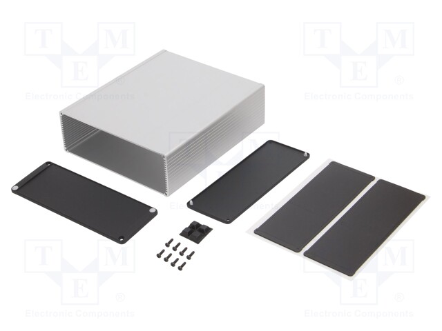 Enclosure: with panel; 1457U; X: 191mm; Y: 220mm; Z: 68mm; aluminium