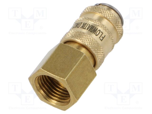 Quick connection coupling; straight; max.35bar; brass; D: 11.5mm
