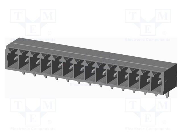 Connector: pluggable terminal block; socket; male; on PCBs