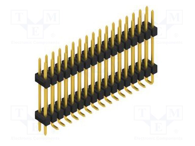 Connector: pin strips; pin header; male; PIN: 34; 2.54mm; SMT; 2x17