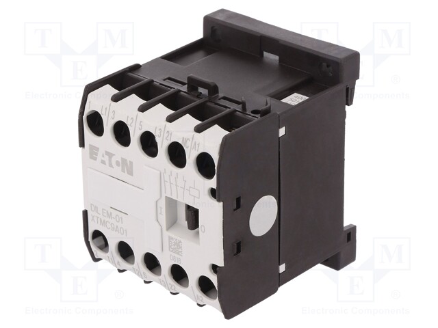 Contactor: 3-pole; NO x3; Auxiliary contacts: NC; 400VAC; 8.8A; DIN
