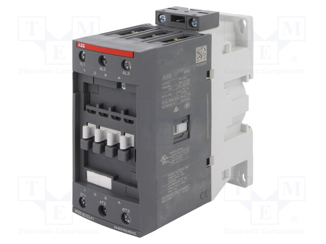 Contactor: 3-pole; NO x3; 24÷60VAC; 65A; DIN,on panel; AF; -25÷60°C