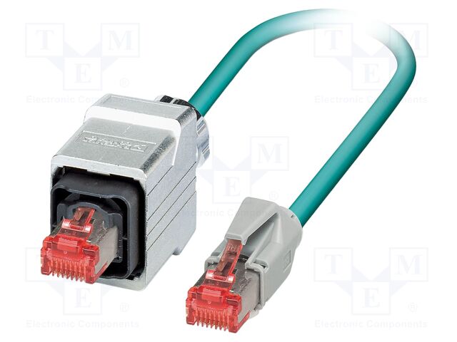 Patch cord; SF/UTP; Cat 5e; RJ45 plug,both sides; stranded; Cu; 5m