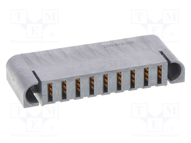 Connector: wire-board; -40÷105°C; angled; PIN: 9; THT; female; 5.5mm