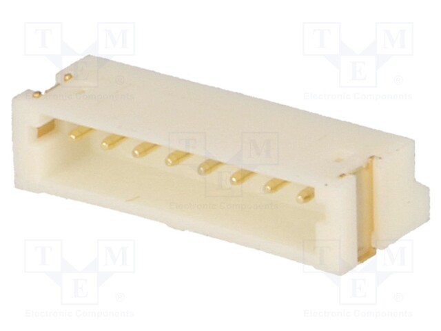Socket; wire-board; male; 1.5mm; PIN: 8; SMT; 100V; 1A; tinned; 20mΩ