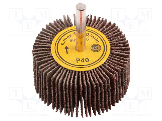 Grinding pin; Ø: 60mm; power tools; flap; H: 30mm