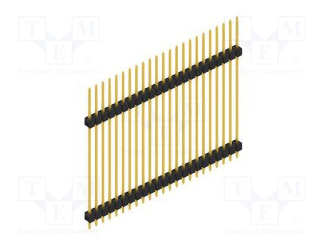Connector: pin strips; pin header; male; PIN: 23; 2.54mm; THT; 1x23