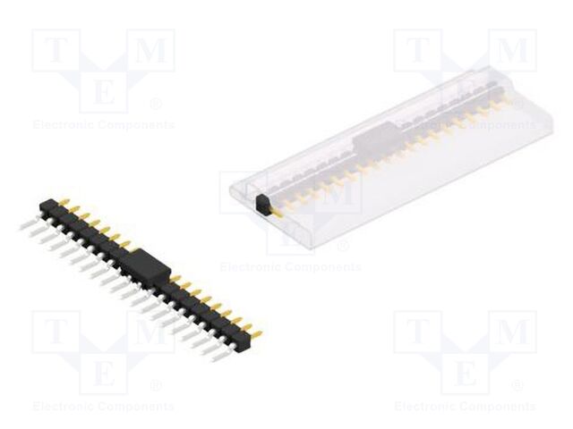Connector: pin strips; pin header; male; PIN: 20; 2.54mm; SMT; 1x20