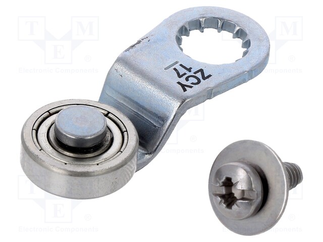 Driving head; lever R 34,4mm, plastic roller Ø16mm