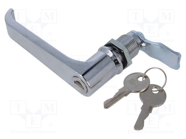 Lock; zinc and aluminium alloy; 33mm; chromium; Key code: 1333