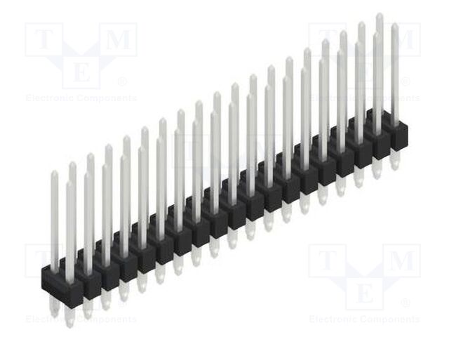 Connector: pin strips; pin header; male; PIN: 38; 2.54mm; THT; 2x19