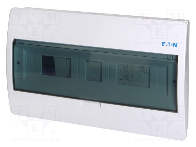 Enclosure: for modular components; IP40; white; No.of mod: 18