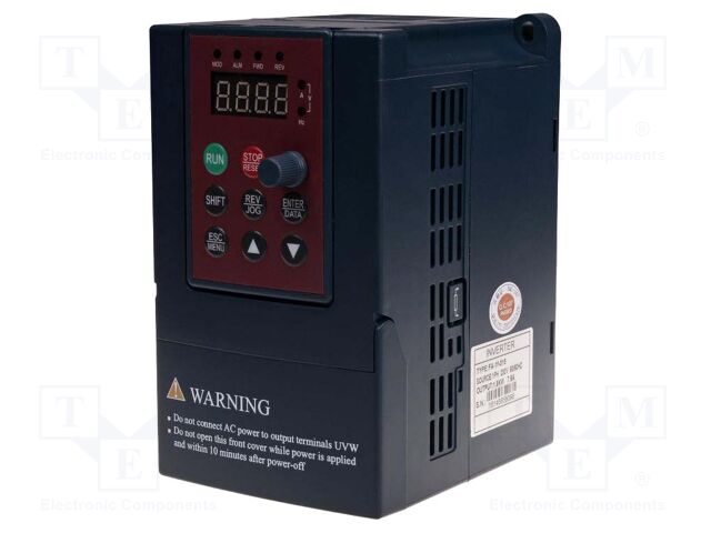 Inverter; Max motor power: 0.7kW; Usup: 230VAC; 4.7A; FA-1F